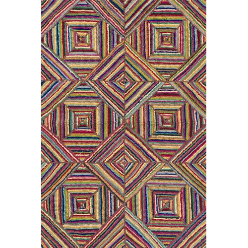 Cotton Micro Hooked Kaledo Primary Area Rug by Dash and Albert Rugs