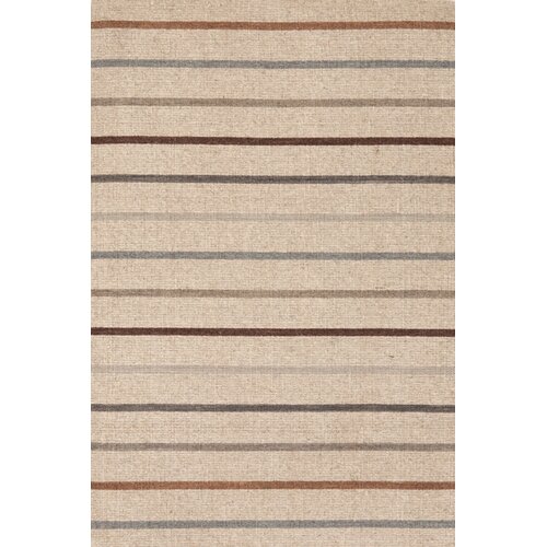 Stone House Khaki Stripe Area Rug by Dash and Albert Rugs