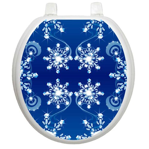 Seasonal Snowman Toilet Seat Decal by Toilet Tattoos