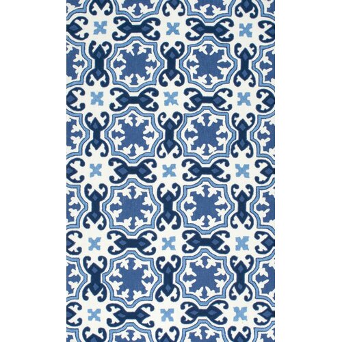 Luetta Hand Tufted Blue Area Rug