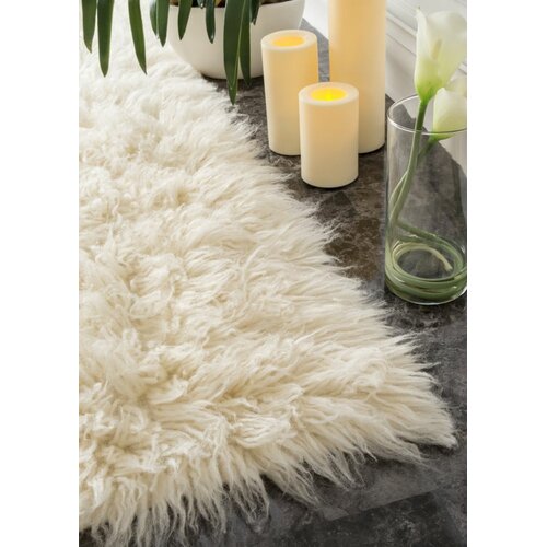 Flokati Plush Natural Area Rug