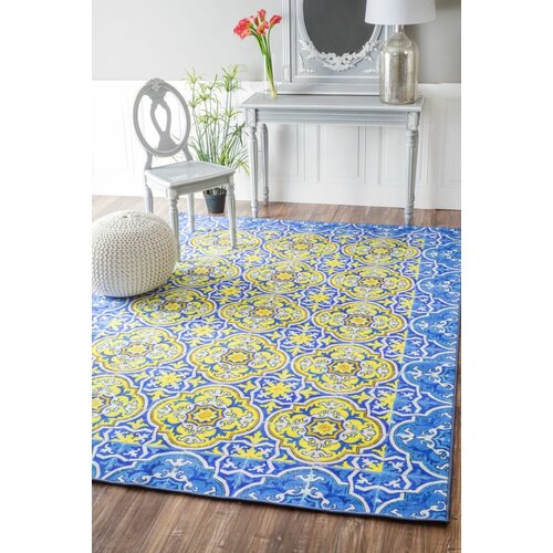 Trinidad Tiles Blue Area Rug