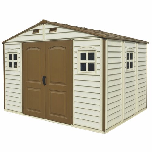 ... 10 1/2 ft. W x 8ft. D Vinyl Storage Shed &amp; Reviews | Wayfair Supply