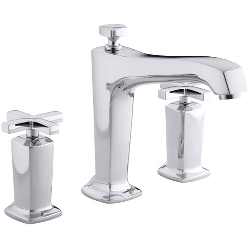 Margaux Deck Mount Bath Faucet Trim for High Flow Valve with Diverter