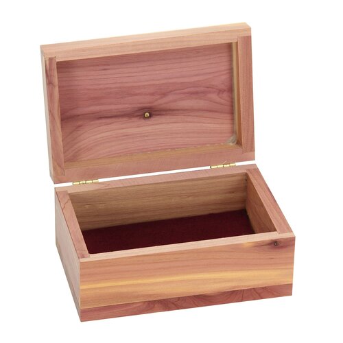 Household Essentials Simple Cedar Keepsake Box & Reviews | Wayfair