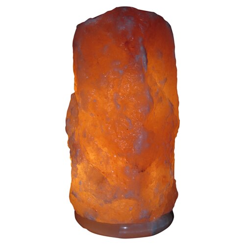 Himalayan Natural Salt 11.5 H Table Lamp with Novelty Shade by Deluxe