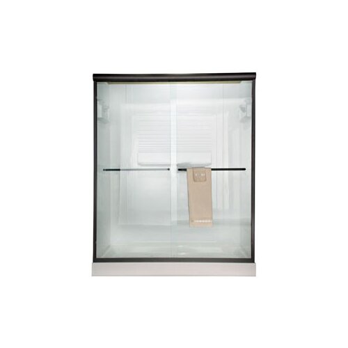 American Standard Euro 70 x 60 Sliding Frameless Shower Door with