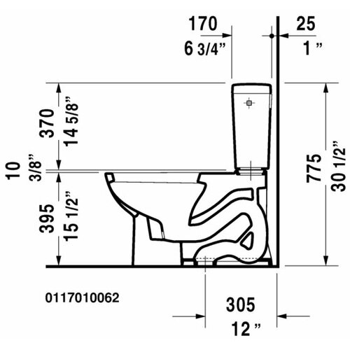 Duravit D Code Elongated Toilet Bowl