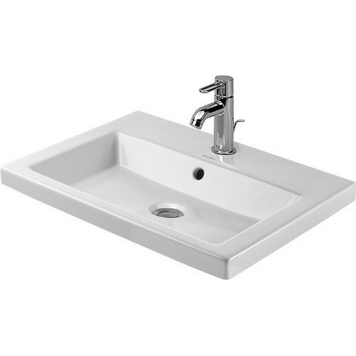 2nd Floor Drop In Porcelain Bathroom Sink with Overflow by Duravit