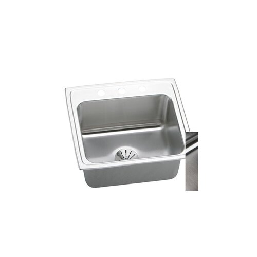 Gourmet 22 x 19.5 Perfect Drain Top Mount Kitchen Sink