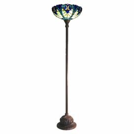 Tiffany Style Victorian Torchiere Floor Lamp