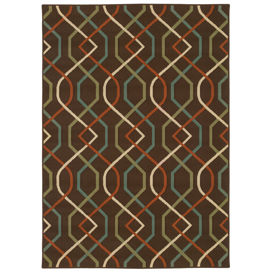 New Wave Radiance Multi Printed Area Rug
