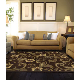 Beacon Ivory Floral/Geometric Area Rug