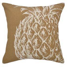 Modern Pineapple Linen Throw Pillow