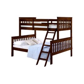 Donco Twin Over Full Mission Bunk Bed with Tilt Ladder
