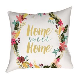 Home Sweet Home Cotton Throw Pillow