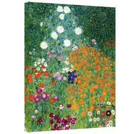 'Farm Garden' by Gustav Klimt Painting Print on Canvas