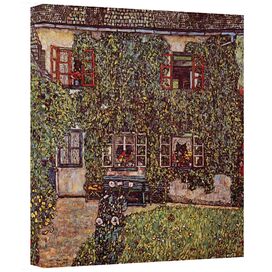 'House of Guardaboschi' by Gustav Klimt Canvas Painting Print
