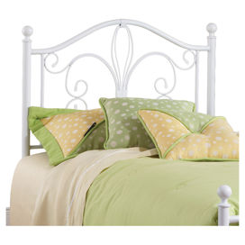 County Line Twin Wood Bookcase Headboard in Soft White