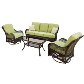 Orleans 4 Piece Deep Seating Group with Cushions