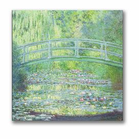 'Waterlily Pond-The Bridge II' by Claude Monet Painting Print ...
