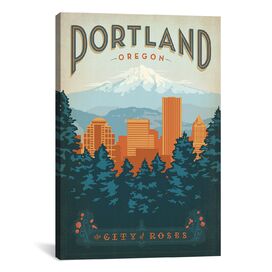 'Portland, Oregon' by Anderson Design Group Vintage Advertisem...