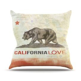 Cali Love Polyester Throw Pillow