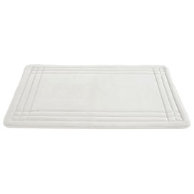 Geoplex Embossed Memory Foam Mat in White