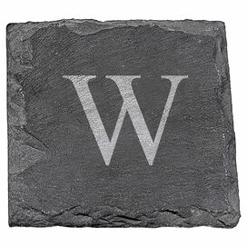 Benson Monogrammed Slate Coasters (Set of 4)