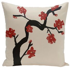 Floral Down Throw Pillow