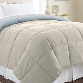 Sanctuary by PCT Down Alternative Reversible Comforter in Oatmeal
