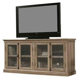 TV Stand with Glass Door Cabinets