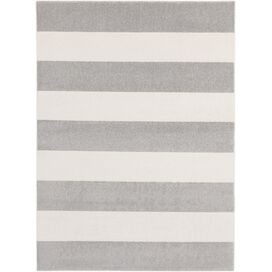 Horizon Grey/Ivory Striped Area Rug