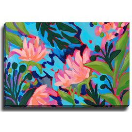 'Peonies' by Laura Dro Painting Print on Canvas