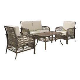 Tribeca 4 Piece Deep Seating Group with Cushions