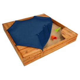 Backyard 5' Square Sandbox with Cover