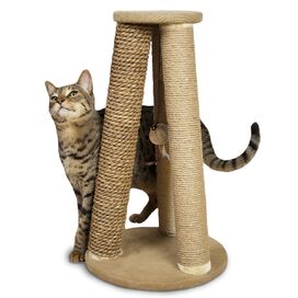 Hyacinth & Jute Pyramid Scratch Post