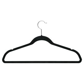 Velvet Touch Suit Hanger in Black (Set of 50)