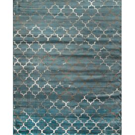 Velu Sonya Marine Trellis Area Rug