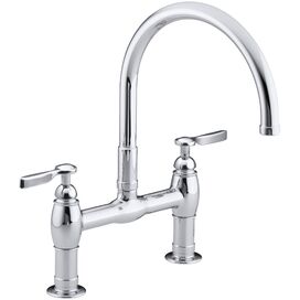 Parq Two-Hole Deck-Mount Kitchen Sink Faucet with 9