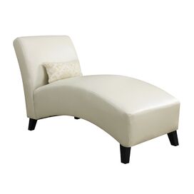 Retro Chaise Lounge in Cream