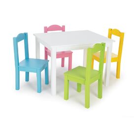 Kids 5 Piece Wood Table and Chair Set