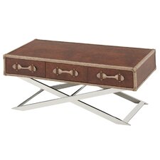 Leather / Faux Leather Coffee Tables | Wayfair