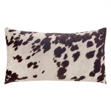 cow hide lumbar pillow