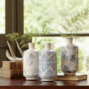 Bluestone Terracotta Vases (Set of 3)