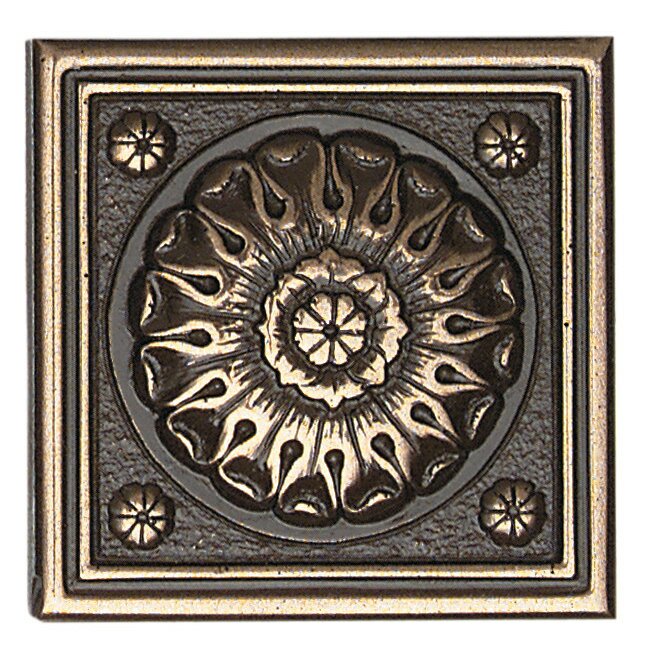 Daltile Metal Ages 2" x 2" Baroque Glazed Decorative Tile