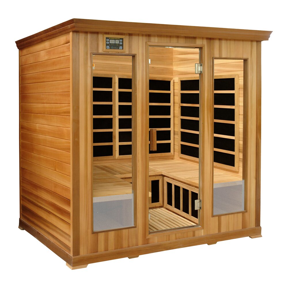 Luxury Series 4 Person Carbon FAR Infrared Sauna | Wayfair