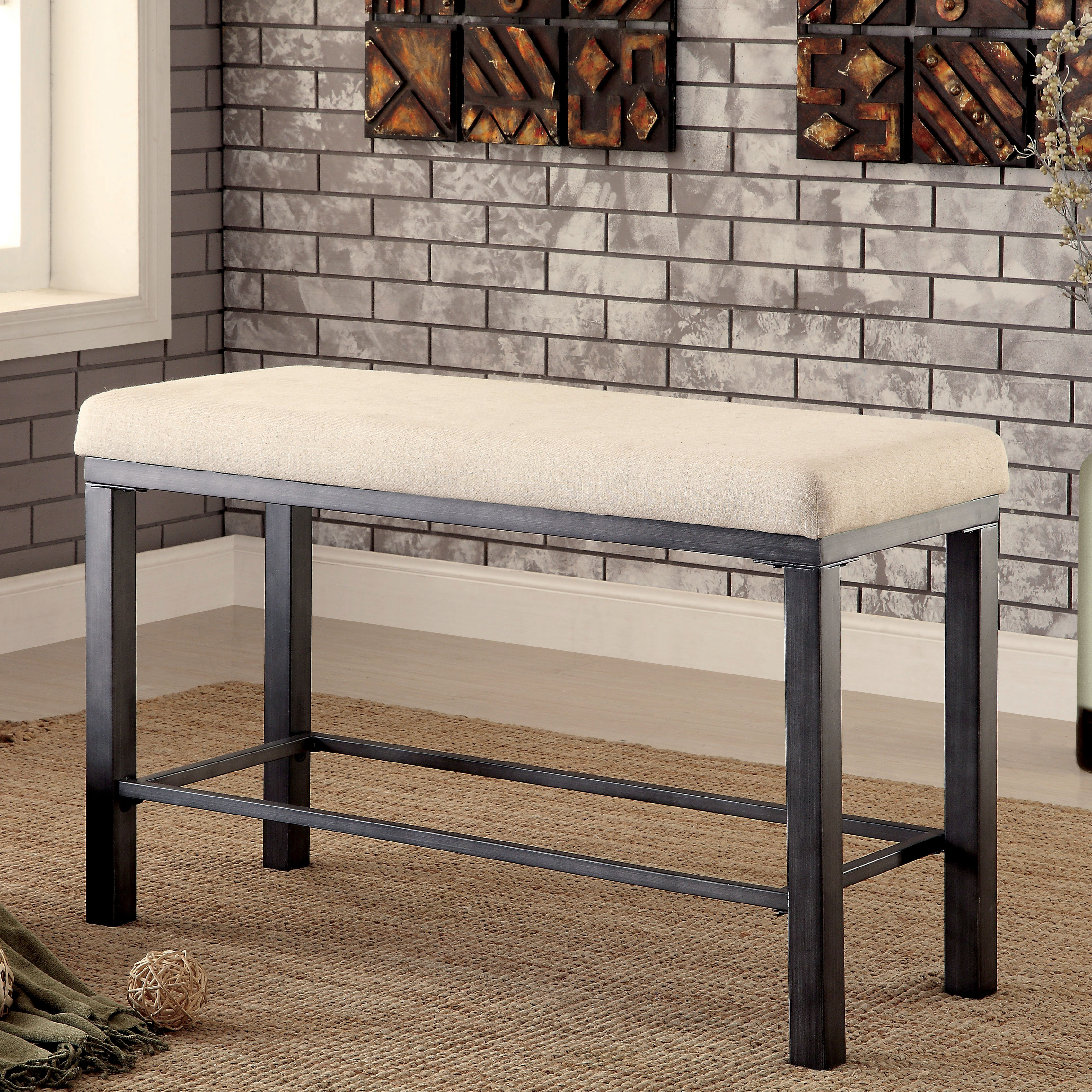 Hokku Designs Alleso Upholstered Kitchen Bench & Reviews
