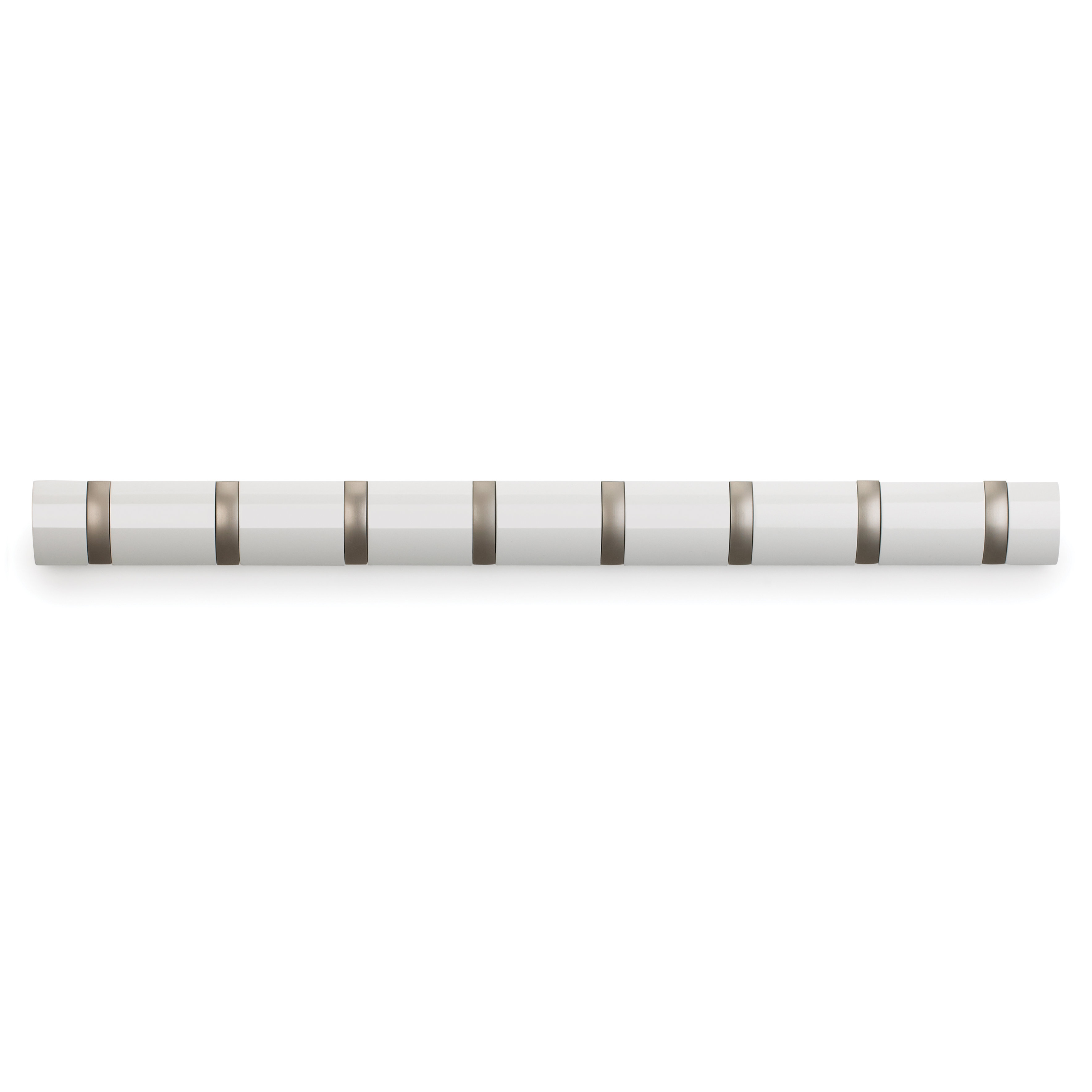 umbra flip 8 hook wall mounted floating coat rack