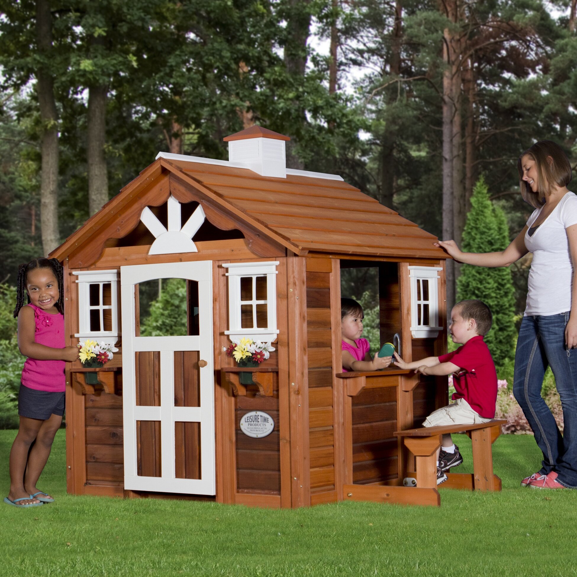 Backyard Discovery Summer Cottage Playhouse & Reviews - Summer Cottage Playhouse 6513